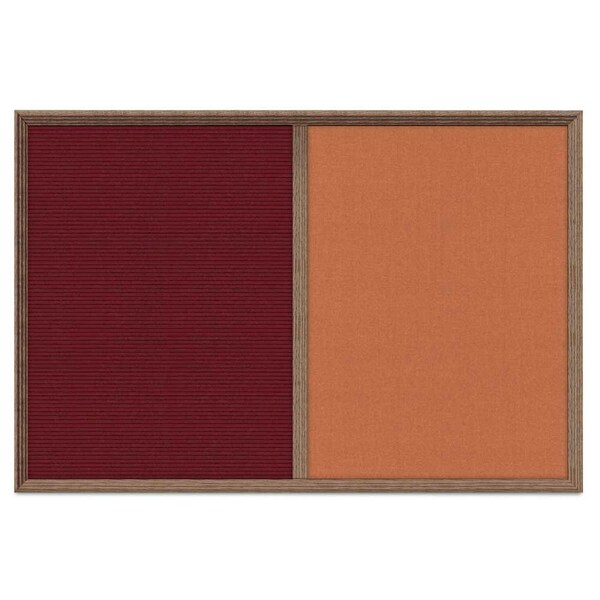 Enclosed Corkboard, 1 Door, 48"x36", 4" Fra